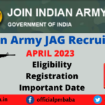 Indian Army Judge Advocate General Recruitment
