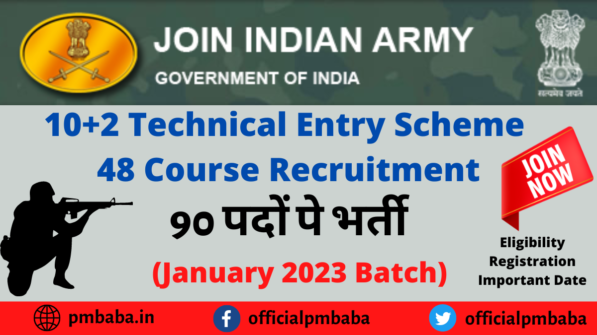 Join Indian Army TES 48 Course Recruitment January 2023 Batch