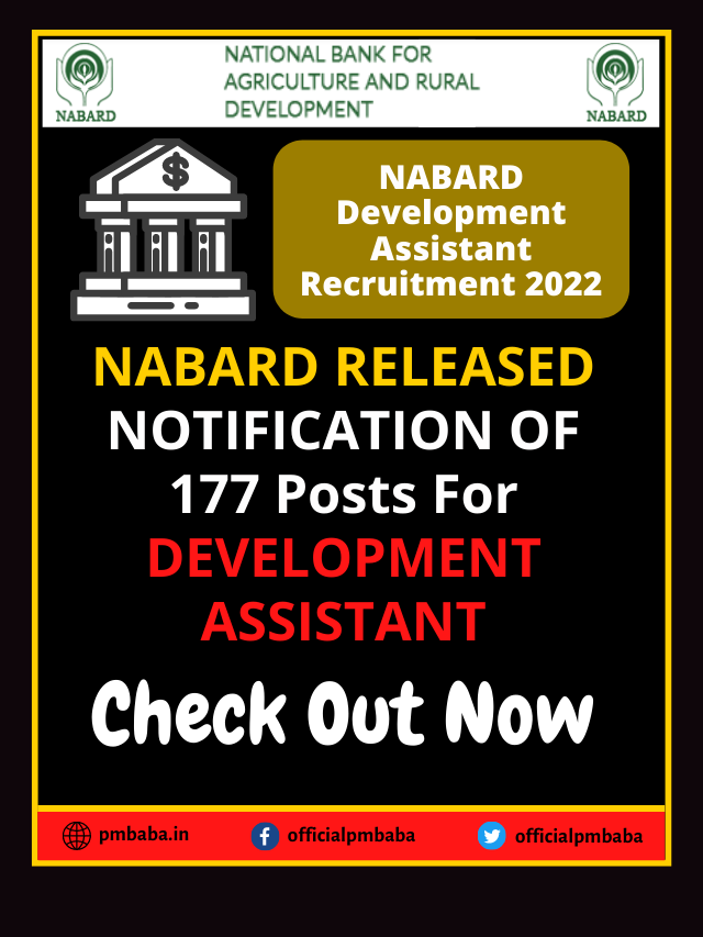 NABARD Development Assistant Recruitment 2022 Web Story