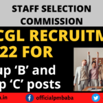 SSC CGL Recruitment 2022