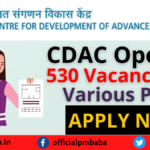 CDAC Recruitment 2022 For Multiple Posts