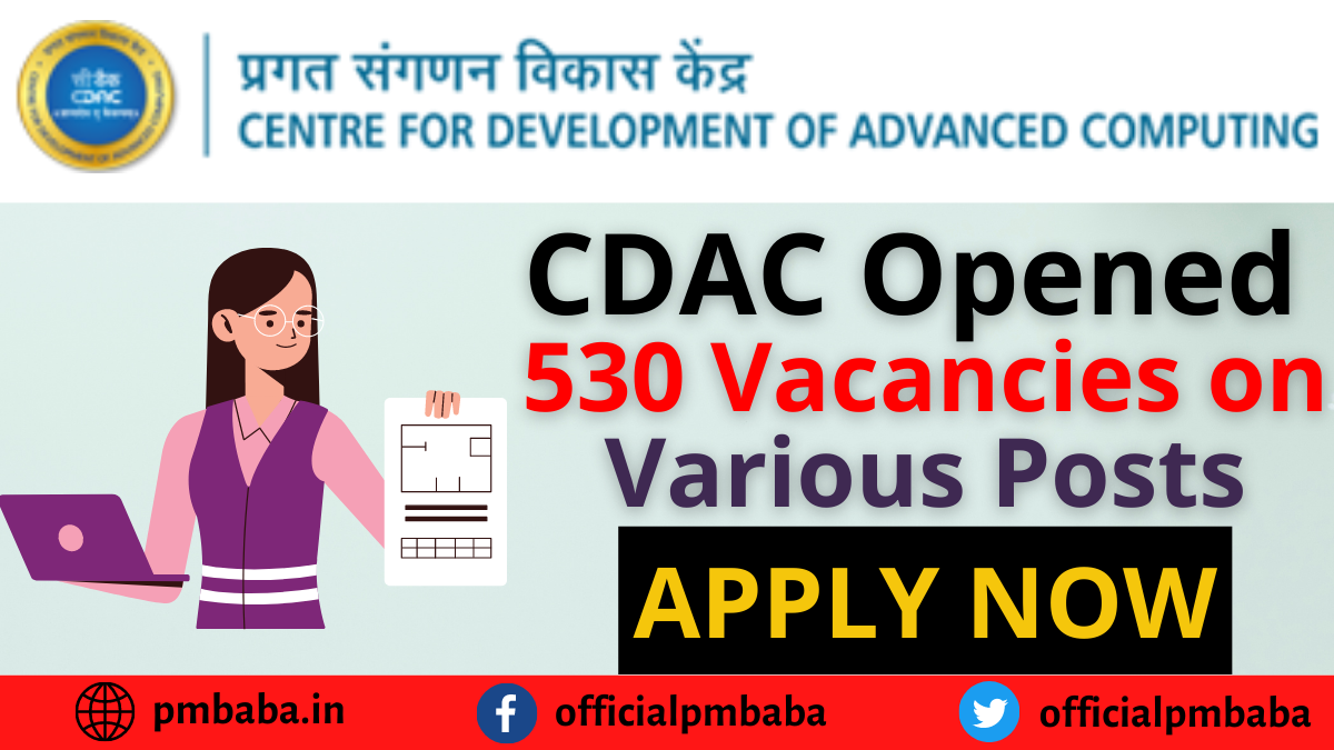CDAC Recruitment 2022 For Multiple Posts