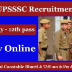 UPSSSC Enforcement Constable Bharti